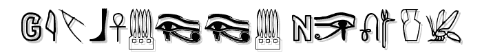 Gyptienne Normal font
